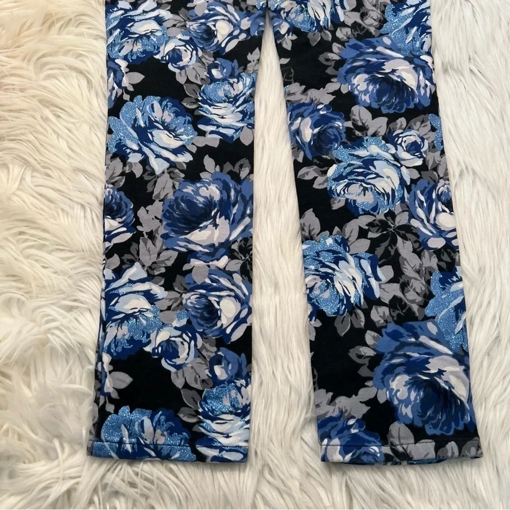 The Children's Place Jegging Black Blue Floral